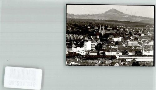 Göppingen Panorama der Stadt mit Bahnhof und Oberhofenkirche Foto Original aus Archiv eines Ansichtskartenverlags Ort handschriftlich