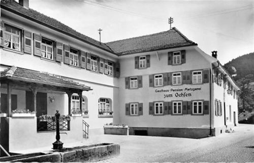 Langenbrand im Murgtal. Gasthaus und Pension zum Ochsen ungelaufen Top Erhaltung.