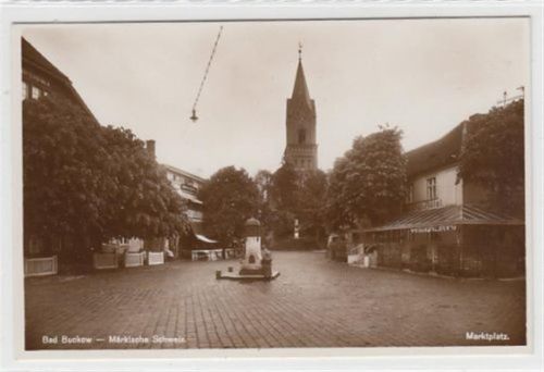 Buckow Bad Buckow - Märkische Schweiz. Marktplatz ungelaufen Gute Erhaltung.