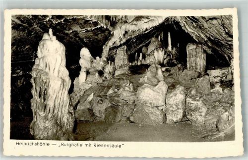 Hemer Heinrichshöhle Burghalle u. Riesensäule