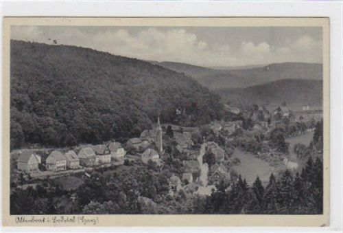 Totalansicht von Altenbrak i. Bodetal / Harz gelaufen 1937. Gute Erhaltung.