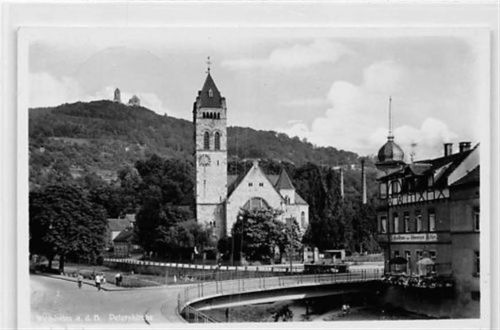 Weinheim Weinheim. Peterskirche gelaufen. Leichter Stempeldurchdruck, sonst gut erhalten