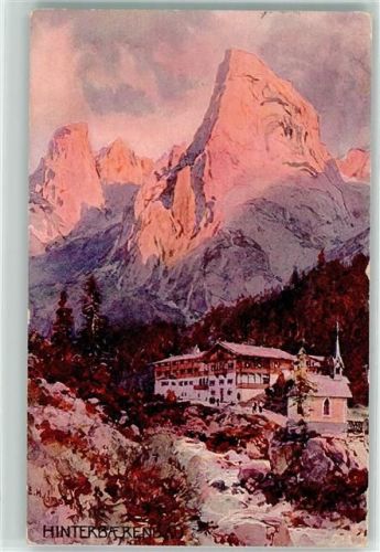 Kufstein Gasthaus Hinterbärenbad - Alpenglühen Compton, E. H.