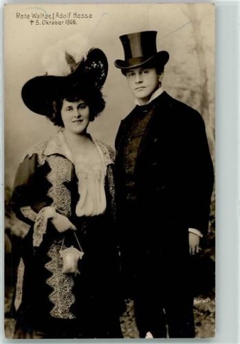 Reta Walter und Adolf Hesse sign. Gerlach
