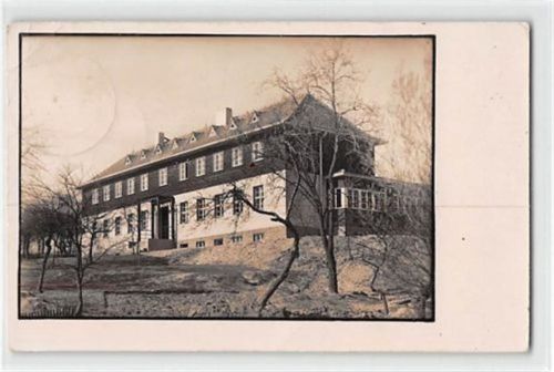 Fotokarte D. J. H. Jugendhof Buchheim. Jugendherberge gelaufen kleiner Knick am Rand unten und oben links, Stempeldurchdruck, sonst gut erhalten