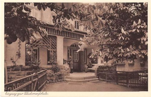 Brüderanstalt Moritzburg. Eingang zur Diakonenschule ungelaufen Top Erhaltung.