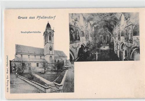 Pfullendorf. Stadtpfarrkirche ungelaufen Gute Erhaltung.