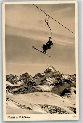 1956 Skilift am Nebelhorn Verlag Heimhuber 10911 AK