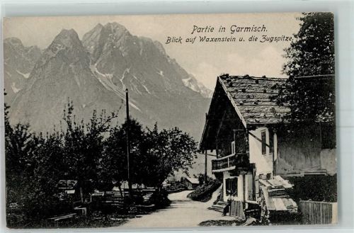 Garmisch Blick auf Waxenstein Zugspitze