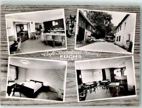 95512 W8581 Waldau , Oberfr Werbe AK Gasthaus Cafe Restaurant Pension Fuchs Auto