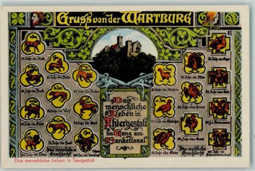 Eisenach Das menschliche Leben in Tiergestalt, Wartburg