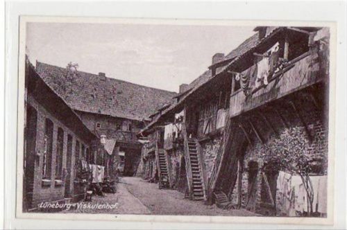 Lüneburg Lüneburg mit Blick in den Viskualenhof ungelaufen Top Erhaltung.