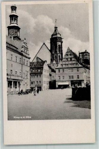 Pirna Marienkirche Marktplatz Rathausturm