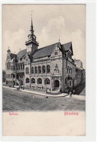 Bückeburg Bückeburg mit Rathaus ungelaufen Leicht fleckig, sonst gut erhalten