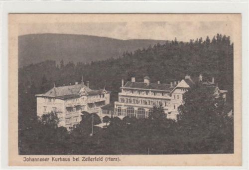 Johanneser Kurhaus bei Zellerfeld ( Harz ). ungelaufen handschriftliches Datum von 1923. Rückseite fleckig, sonst gut erhalten