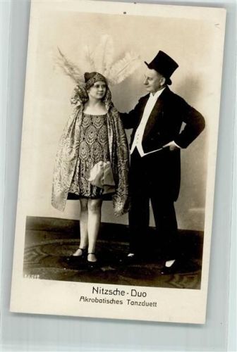 Nitzsche Duo Akrobatisches Tanzduett Variete AK Tanz 1935 Foto AK