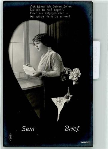 1915 Verlag PFB Serie 3685-5 Sein Brief AK