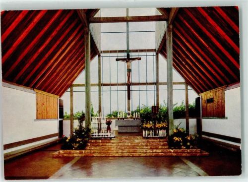 Adelsried Autobahnkirche Maria Schutz der Reisenden Altaransicht