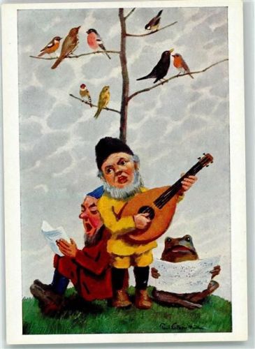 Zwerg Frosch Trio Kunstverlag Fingerle Nr. 329 AK