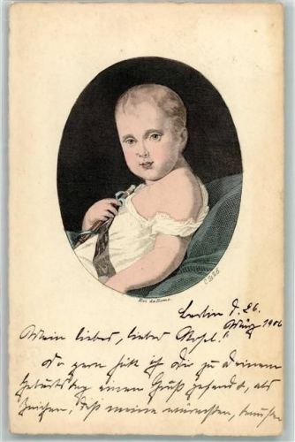 1906 Roi de Rome sign. C. St 26 Stahlstich auf AK