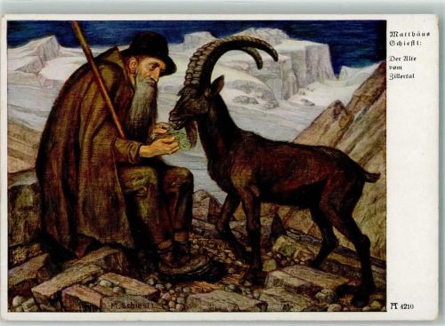 Der Alte vom Zillertal Ziege Hirte