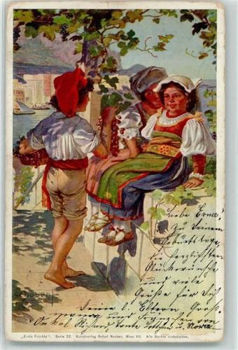 1903 Erste Früchte Weintrauben Serie 22 Verlag Neuber AK