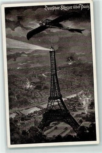 Paris 1916 Deutsche Flieger über Paris WK I