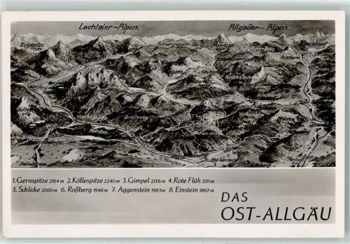Hindelang Vogelschau Ost-Allgäu Gernspitze Köllespitze Gimpel Aggenstein Einstein