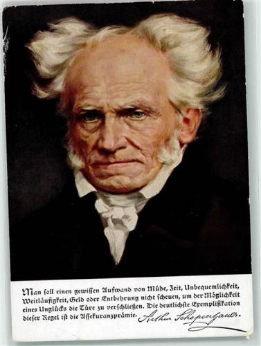 Arthur Schopenhauer Bildnisfolge Deutsche Männer - Deutsche Worte Werbung Allianz Versicherung