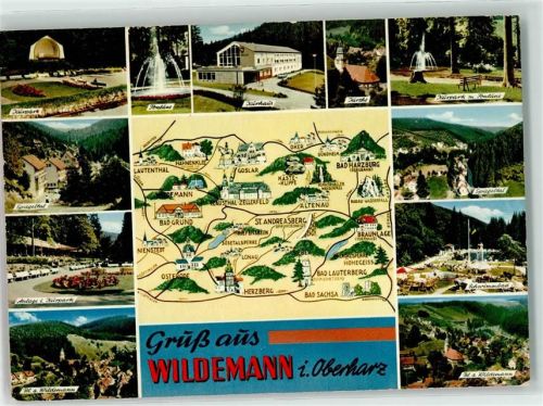 Wildemann Kurhaus Kurpark Fontaine Schwimmbad Landkarte