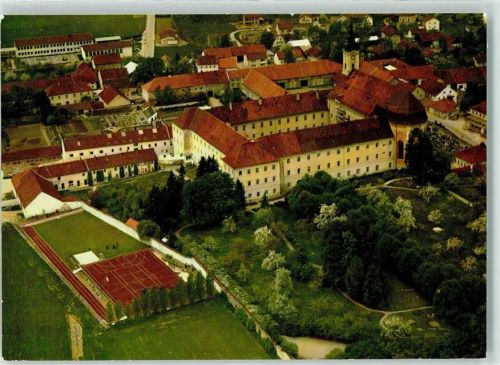 Osterhofen Fliegeraufnahme Maria Ward Institut Damenstift Sportplatz