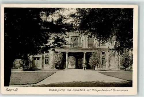 07545 O6500 Gera - Küchengarten Kriegerdenkmal Untermhaus