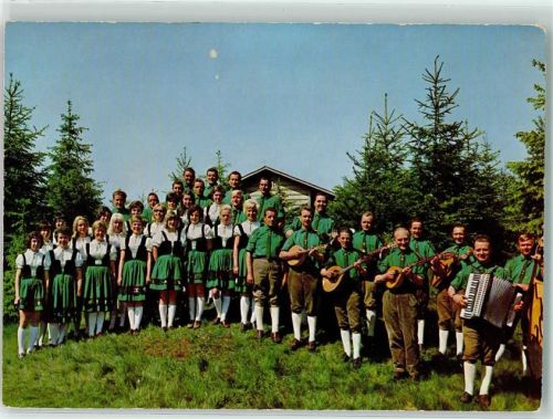 Clausthal-Zellerfeld Bergsänger Musik Tracht Mandoline Akkordion