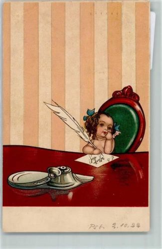 1922 Amor schreibt ein Brief AK