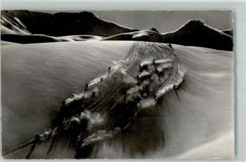 1955 Parsennenabfahrt Berge AK