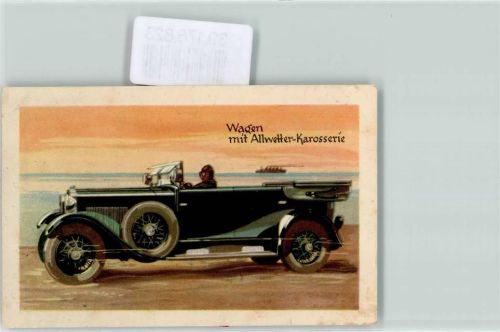 Wagen mit Allwetter Karosserie Werbung Sammelbild Homann AG Serie V Bild 6 Oldtimer