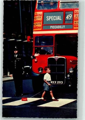London 1964 Policeman on Point Duty Omnibus