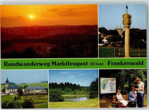 Marktleugast Abend auf der Weidmeser Höhe Zegaster Marter Hohenberg Wallfahrtskirche Marienweiher