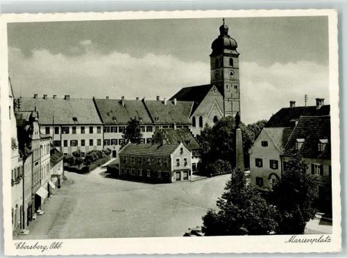 Ebersberg Marienplatz Kirche Säule