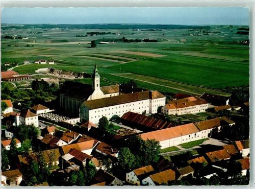Osterhofen Fliegeraufnahme Englisches Institut Damenstift Real- u. Haushaltungsschule