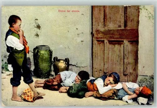 Dolce far niente Schlafende Kinder