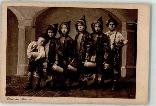 München 1913 Münchner Kindl Bierkrug AK
