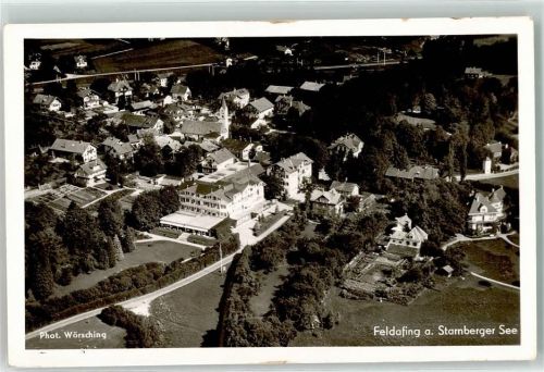 Feldafing Fliegeraufnahme am Starnberger See