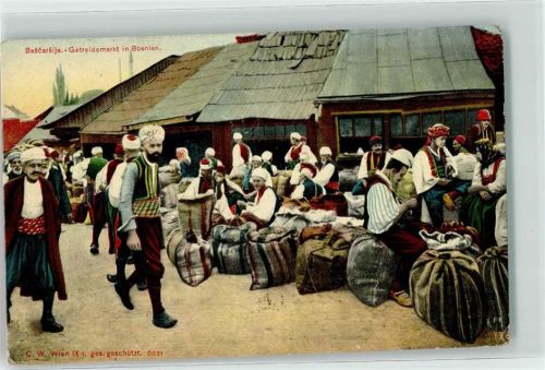 Sarajevo Sarajewo - Bašcaršija Getreidemarkt Marktszene