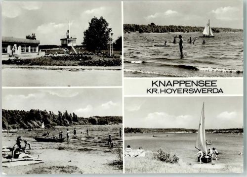 Knappensee-Groß Särchen Schwimmbad Segelboot