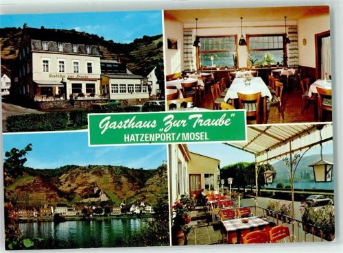 Hatzenport Gasthaus Zur Traube Gastraum Terrasse