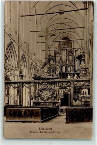 Stralsund Inneres der Nicolaikirche