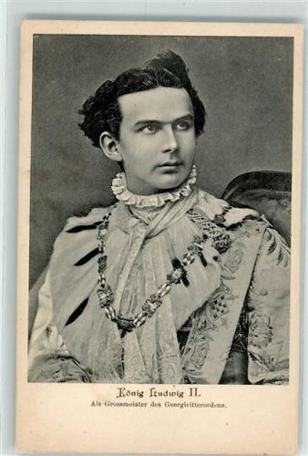 König Ludwig II als Georgiritter Grossmeister des Georgiritterordens Adel Ludwig II