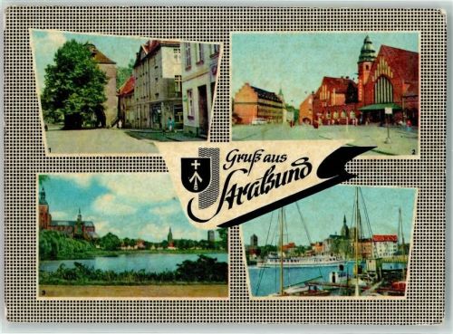Stralsund Kniepertor Bahnhof Hafen Schiff Seebad Heringsdorf