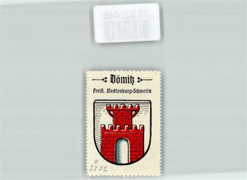 Dömitz Vignette Wappen Freist. Mecklenburg Schwerin